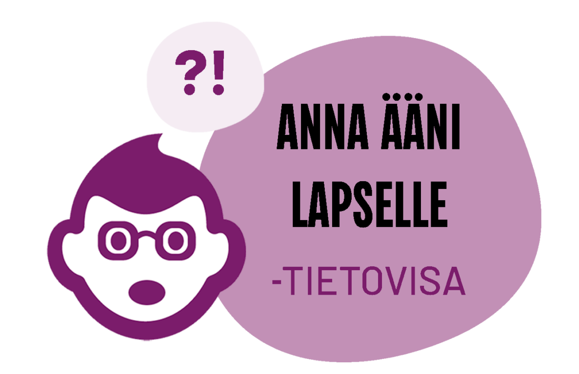 Anna ääni lapselle -tietovisa.